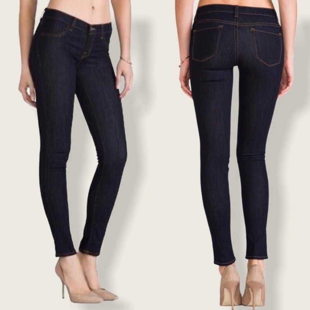 J BRAND Pencil Split Leg Blue Ankle Jeans
